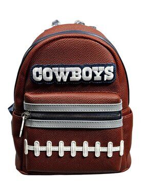 Dallas Cowboys Mini Backpack Womens One Size Brown NFL Football Loungefly